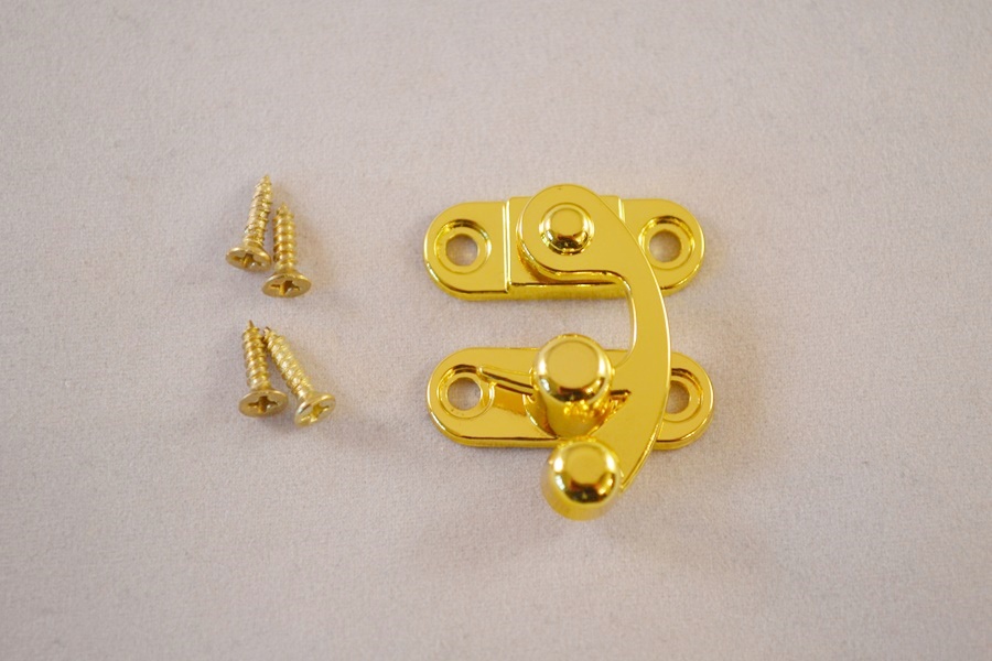 Gold plate box clasp spring action prokraft